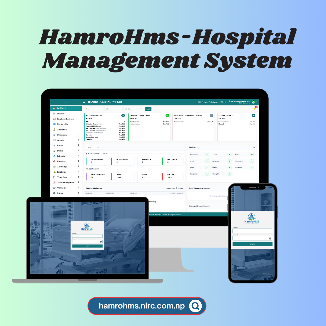 Hospital Management System(HMS) integrated with HMIS 9.4