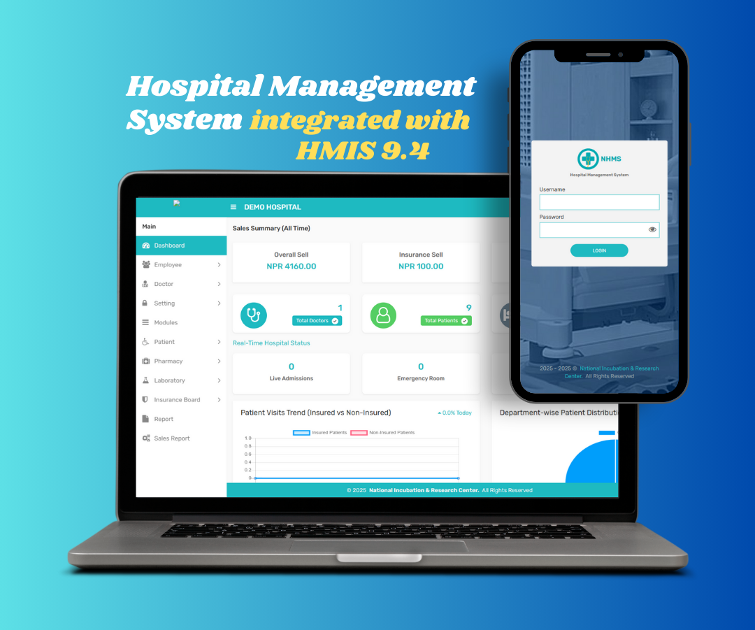 Hospital Management System(HMS) integrated with HMIS 9.4